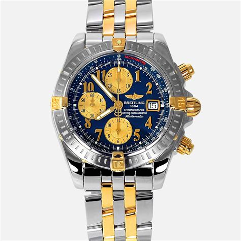 breitling chronomat evolution blue dial|breitling chronomat evolution automatic.